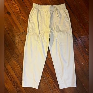 COS Men’s Elasticated Twill Off-White Pants size Medium